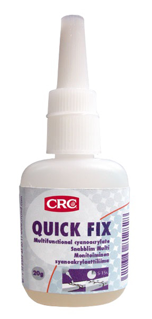 Colle cyanoacrylate multi-usages Quick Fix flacon 20 g CRC 30709
