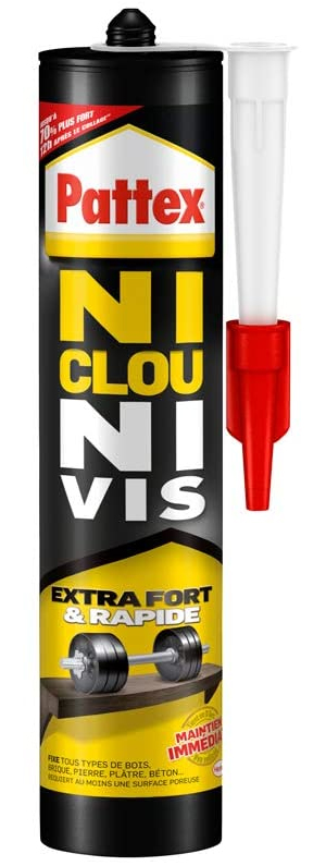 Colle de contact Ni Clous Ni Vis cartouche 380 g PATTEX 1952385