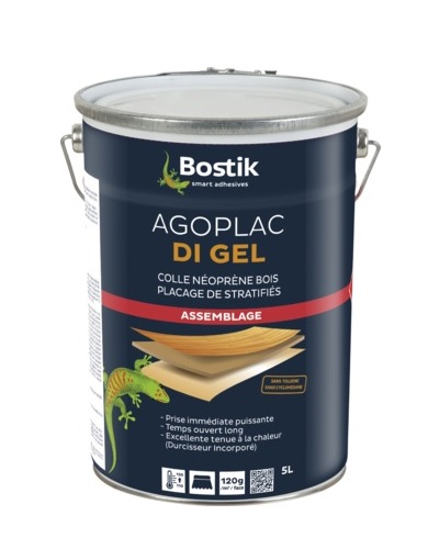 Colle néoprène Agoplac DI gel bidon 5 L BOSTIK 30604789
