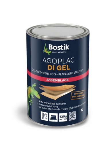 Colle néoprène Agoplac DI gel pot de 1 L BOSTIK 30604796