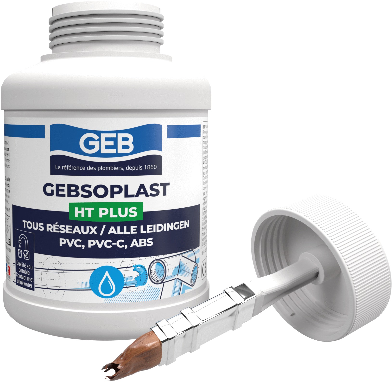 Colle PVC Gebsoplast HT Plus 250 ml GEB 504855