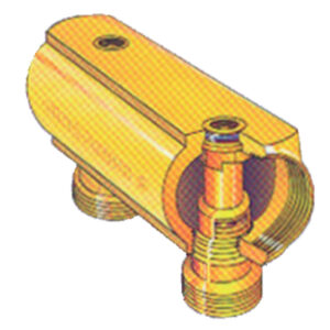 Collecteur 6 S R585 1 M16 avec robinet d'arrêt GIACOMINI R585Y046