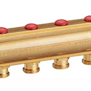 Collecteur laiton avec douilles pré-montées Giacomini - R553SY003