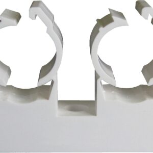 Collier blanc TUB-RING double 20 mm pour tubes multicouches boîte de 50 ING FIXATIONS A315230