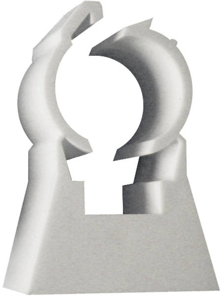 Collier blanc TUB-RING simple 20 mm pour tubes multicouches boîte de 100 ING FIXATIONS A315120