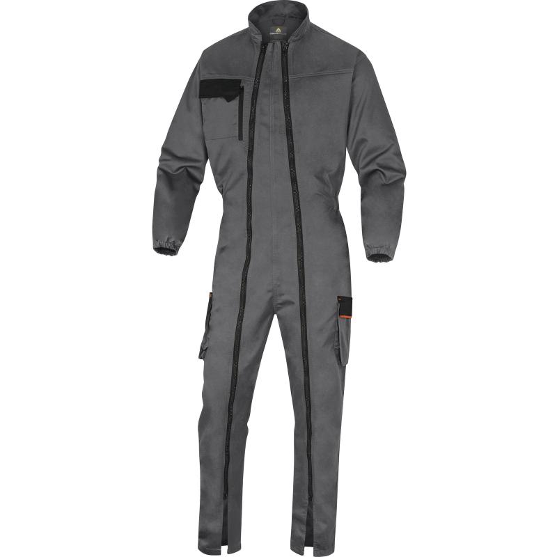 Combinaison de travail à double zips MACH2 V3 gris/orange TL DELTA PLUS M2CZ3GOGT
