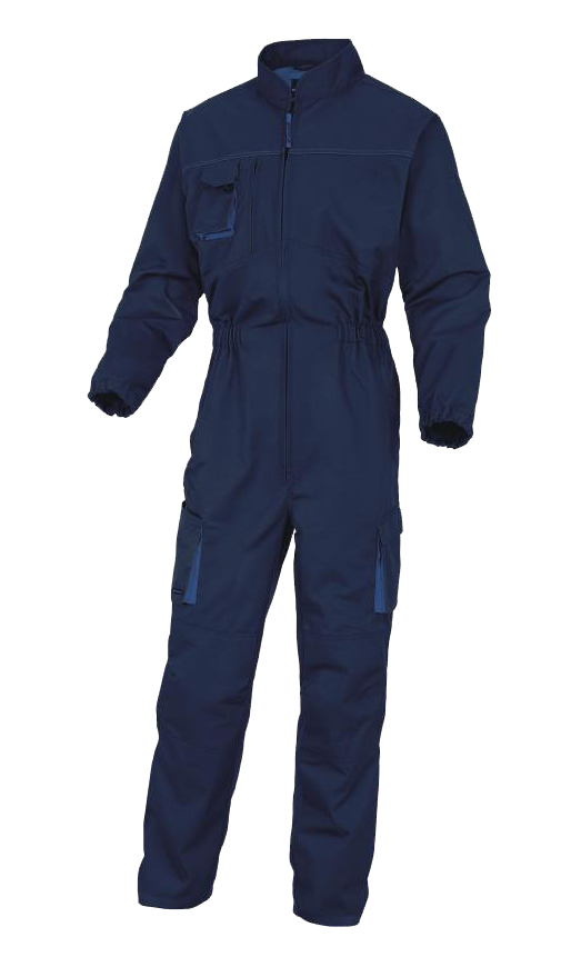 Combinaison de travail multipoches MACH2 M2CO2 bleu marine/bleu roi TM DELTA PLUS M2COMBMTM