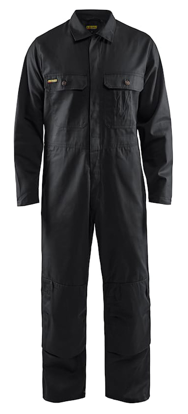 Combinaison industrie manches longues coton sergé noir T46 BLÅKLÄDER 615110009900C52