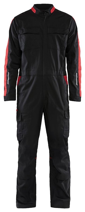 Combinaison Industrie manches longues stretch 2D noir/rouge T52 BLÅKLÄDER 614418329956C58