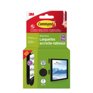 Languette accroche tableau noir moyen modele lot de 24