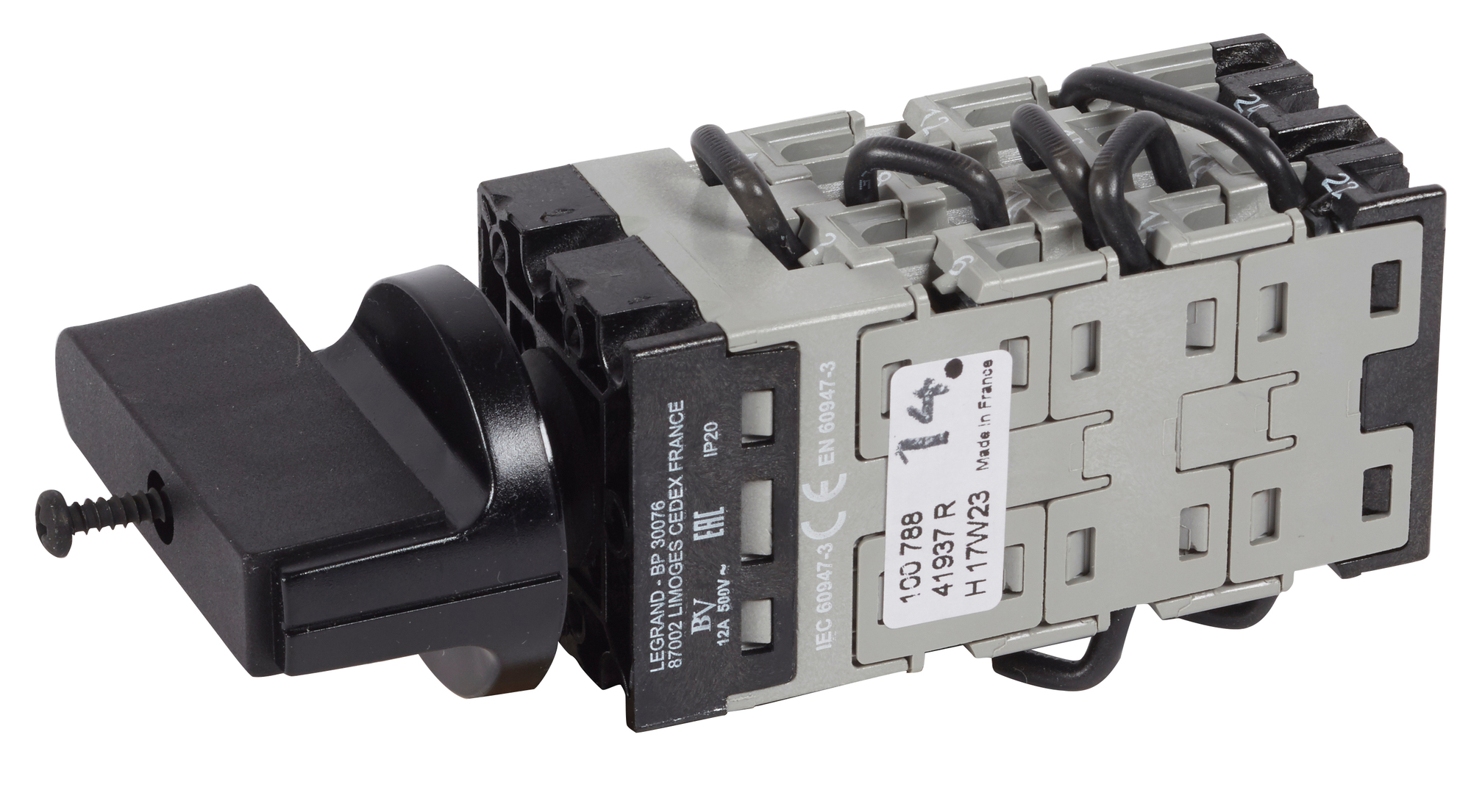 Commutateur à came PR12 41937R GN53 LEGRAND 100788
