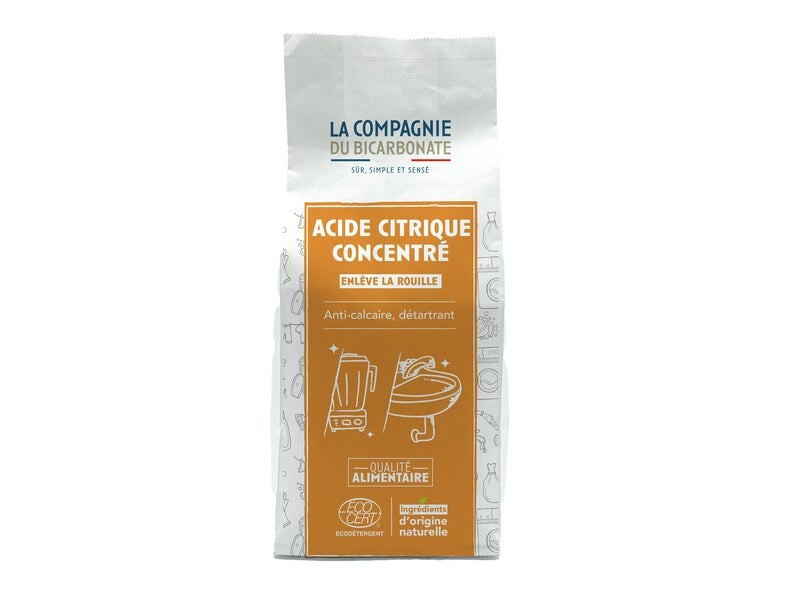 Acide citrique alimentaire anhydre COMPAGNIE DU BICARBONATE écodétergent 1kg