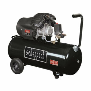 Compresseur SCHEPPACH HC110DC Black Edition bicylindre lubrifié 100L 10 bar 3CV, 2 manomètres et 2 raccords rapides