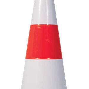 Cône plastique 75 cm avec pied en caoutchouc TALIAPLAST 520303