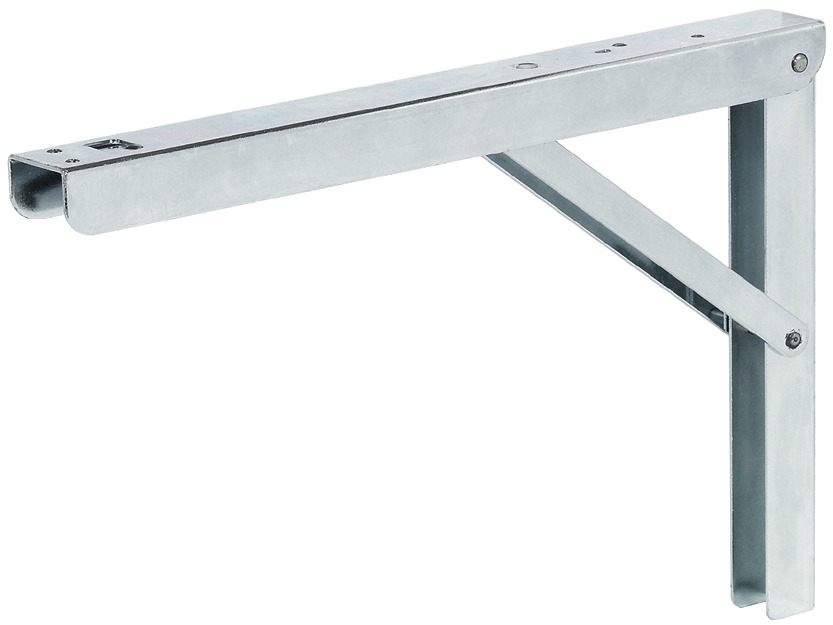 Console pliante en acier zingué 300 x 200 mm 75 - 150 kg par paire 287.55.930