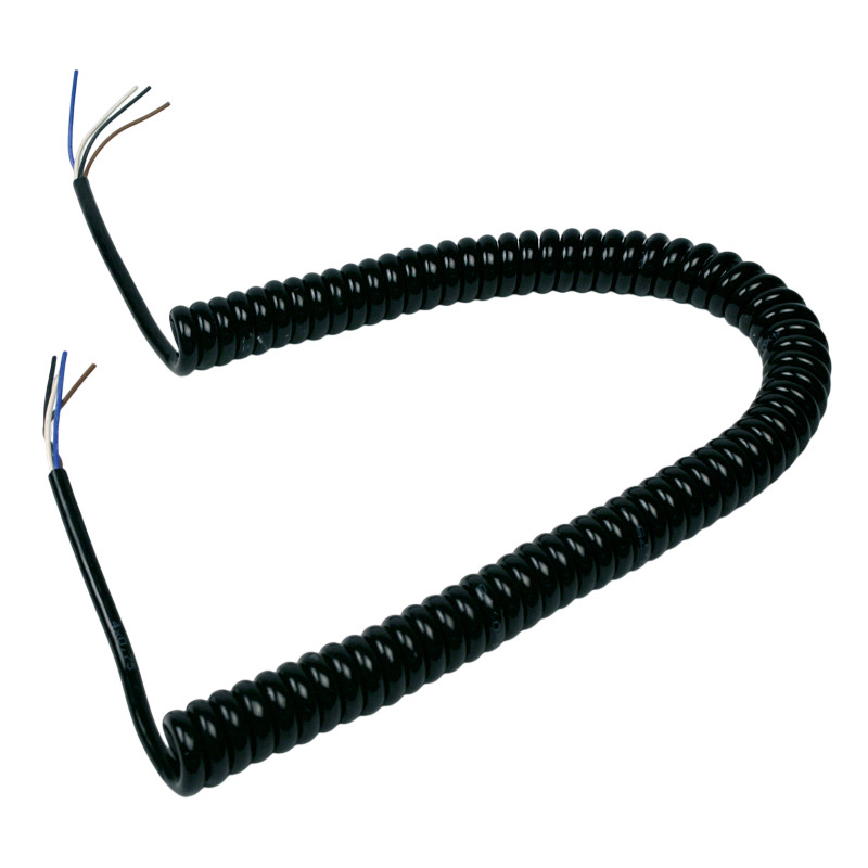 Cordon spirale extensible longueur 3 m section 4 x 0,75 mm2 AFCA FYC34075