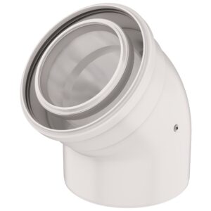 Coude 45° ROLUX condensation D110/160 PPTL/alu UBBINK 330170