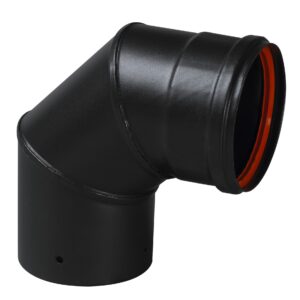 Coude 90° équerre noir mat 80 TEN 342429