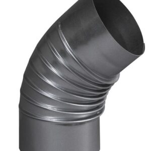 Coude aluminié 45° plissé D200 mm TEN 374200