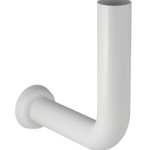 Coude de chasse 90° haute position avec rosace 20x20 cm blanc GEBERIT 118.008.11.1