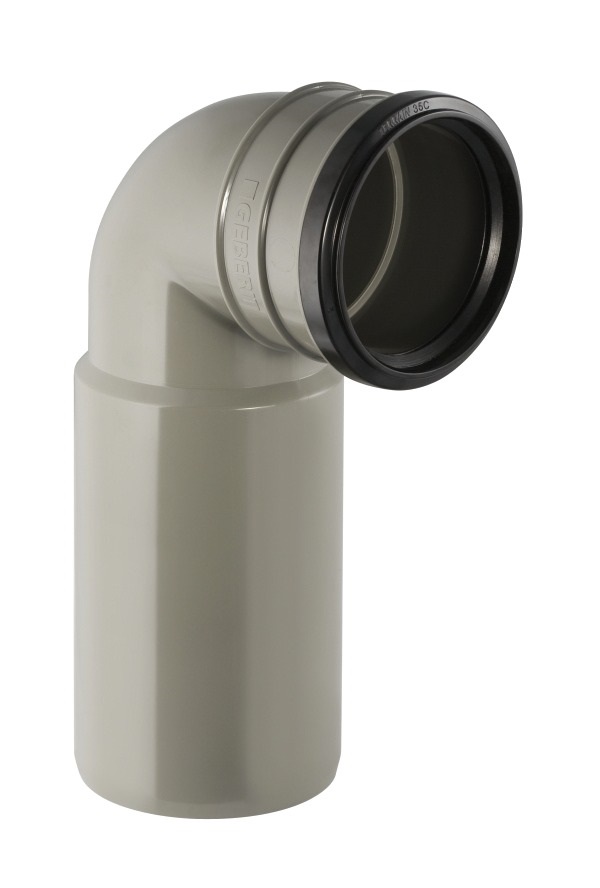 Coude d'évacuation PVC 90 / 100 mm Duofix GEBERIT 367.002.00.1