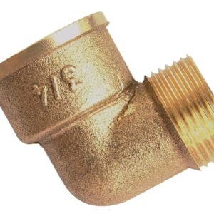 Coude mâle femelle 40x49 laiton GARIS D23507B