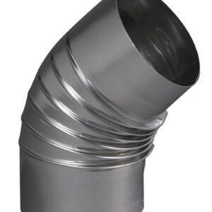 Coude plissé 45 ° aluminium TEN 394125