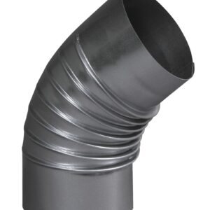 Coude plissé à 45° aluminié 167 mm TEN 374167