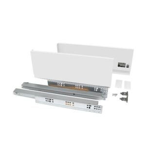Coulisses sortie totale VERTEX hauteur 178 mm longueur 400mm 40 kg blanc EMUCA 3171712