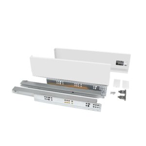 Coulisses sortie totale VERTEX hauteur 93 mm longueur 300mm 40 kg blanc EMUCA 3170212