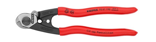 Coupe câbles en acier forgé 190 mm KNIPEX 95 61 190