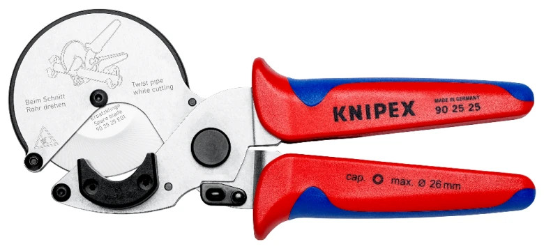 Coupe tubes pour tubes multicouches et plastiques KNIPEX 90 25 25
