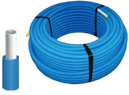 Couronne tube multicouche MULTILAYER PIPE gaine bleu 100 m 20x2 COMISA 87.80.320
