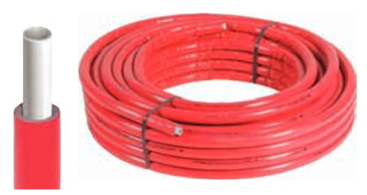 Couronne tube multicouche MULTILAYER PIPE gaine rouge 50 m 20x2 COMISA 87.80.346