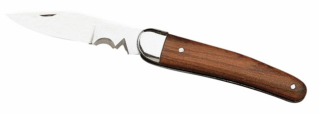 Couteau d'électricien manche bois avec dénudeur FACOM 840.1