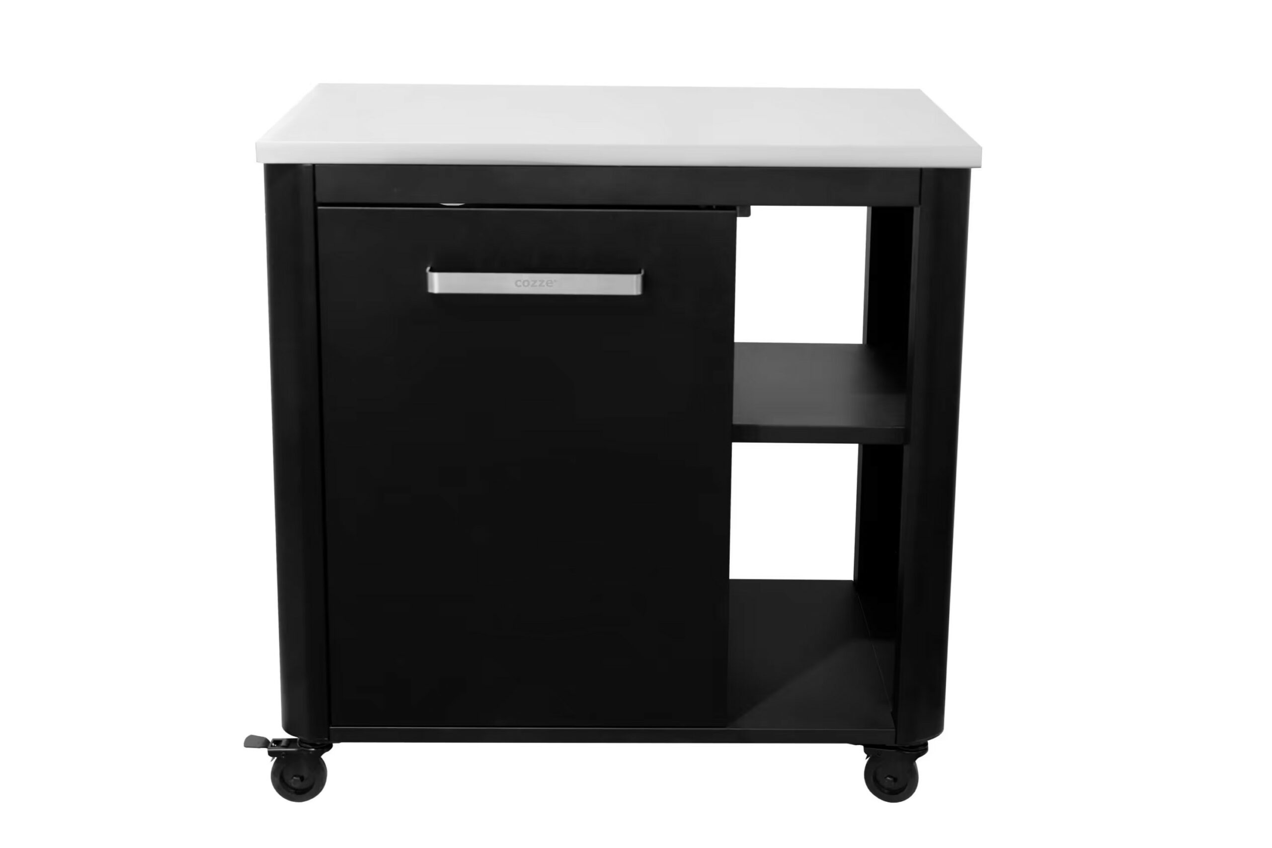 Cuisine extérieure 90 cm - plan de travail inox - rangement bouteille de gaz