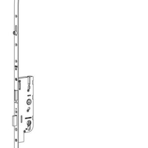 Crémone à larder EUROPA axe 50 mm 3 galets têtière 18 mm Longueur 2500 mm FERCO 6-33168-04-0-1