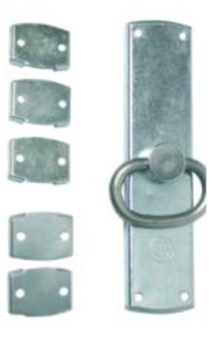 Crémone N-84 zinguée blanc anneau inox JARDINIER MASSARD J043850