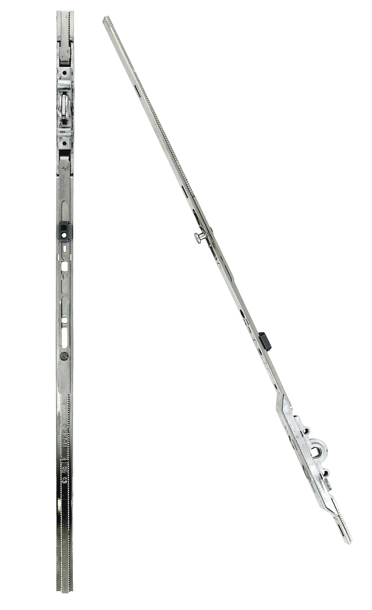 Crémone OB F7,5 DF/DV ajustable haut et bas longueur 2030 mm côte D 980 mm 3 galets FERCO G-22073-00-0-1