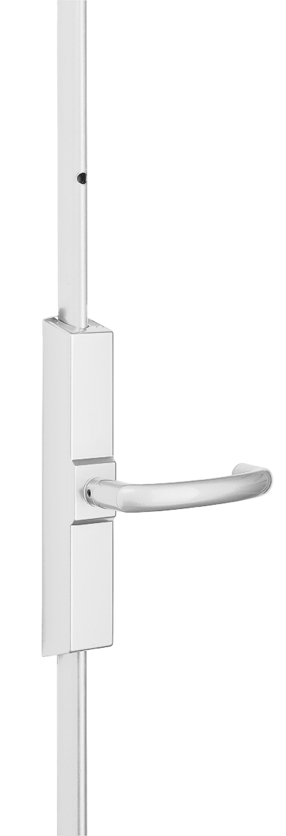 Crémone pompier 742 rotative coupe-feu sans tringle blanc VACHETTE 12759000