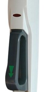 Crémone pompier DEFY droite + gâches laqué blanc RAL9010 LA CROISEE DS DS5211-D036