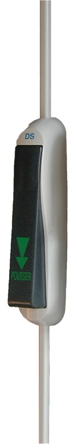 Crémone pompier SEVAD laqué blanc RAL9010 LA CROISEE DS DS8250-0-036