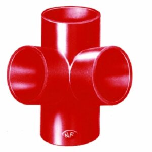 Culotte double d'équerre SMU 87°30 Dn 100 SPMC LOSSIGNOL FTB02345