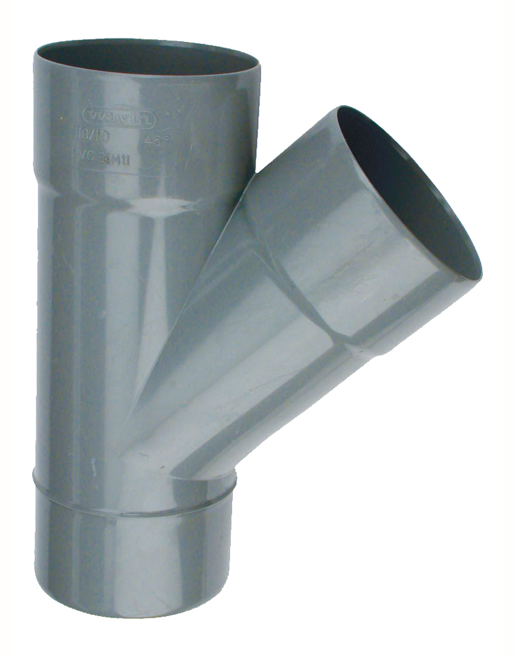 Culotte PVC mâle-femelle 45° D110 WAVIN 4005765