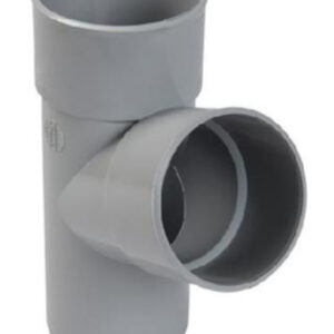 Culotte PVC simple mâle-femelle D 100 mm gris NICOLL BT16GT