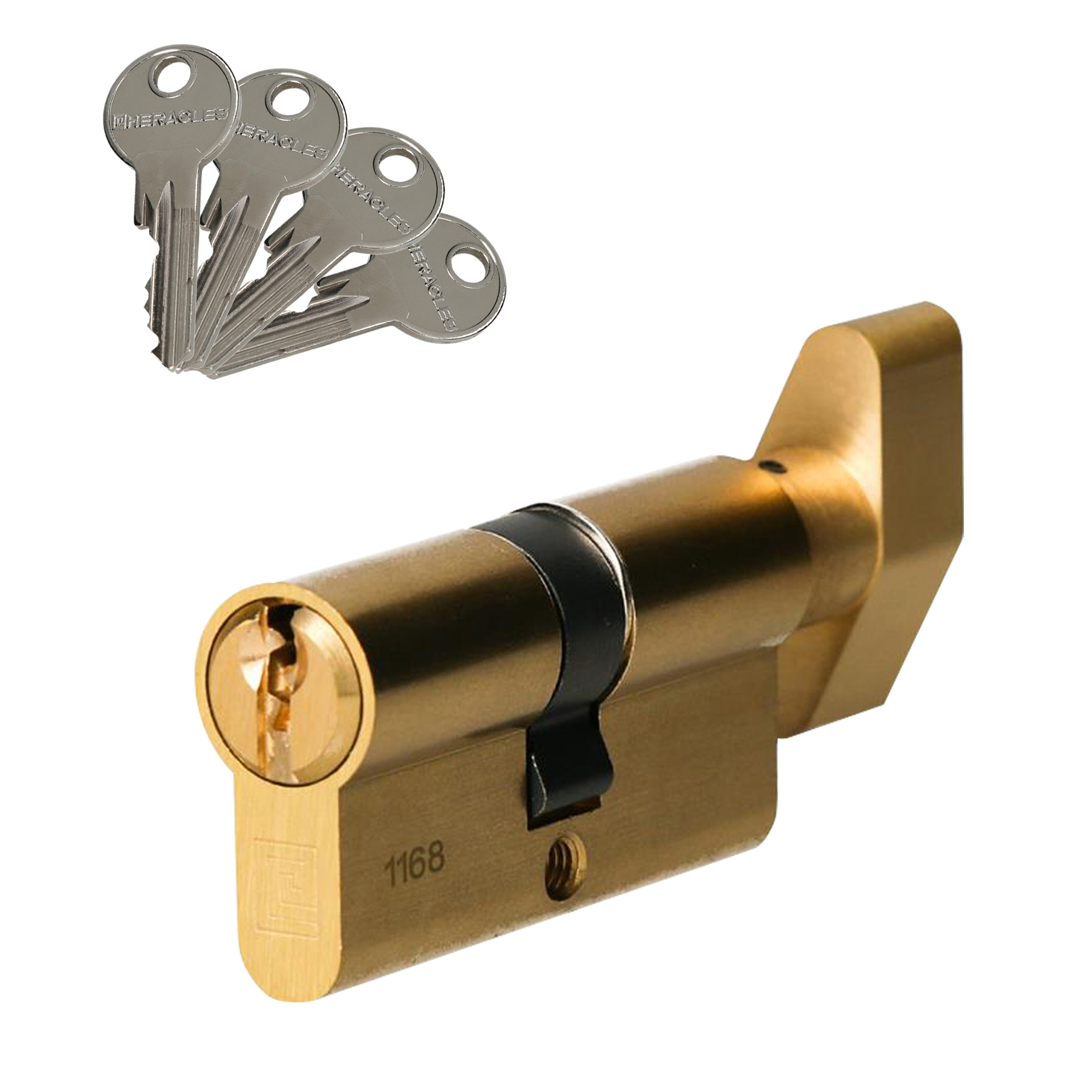 Cylindre à bouton 5 goupilles 5G LP B30X30 sur variure MV1 HERACLES C000B10MV
