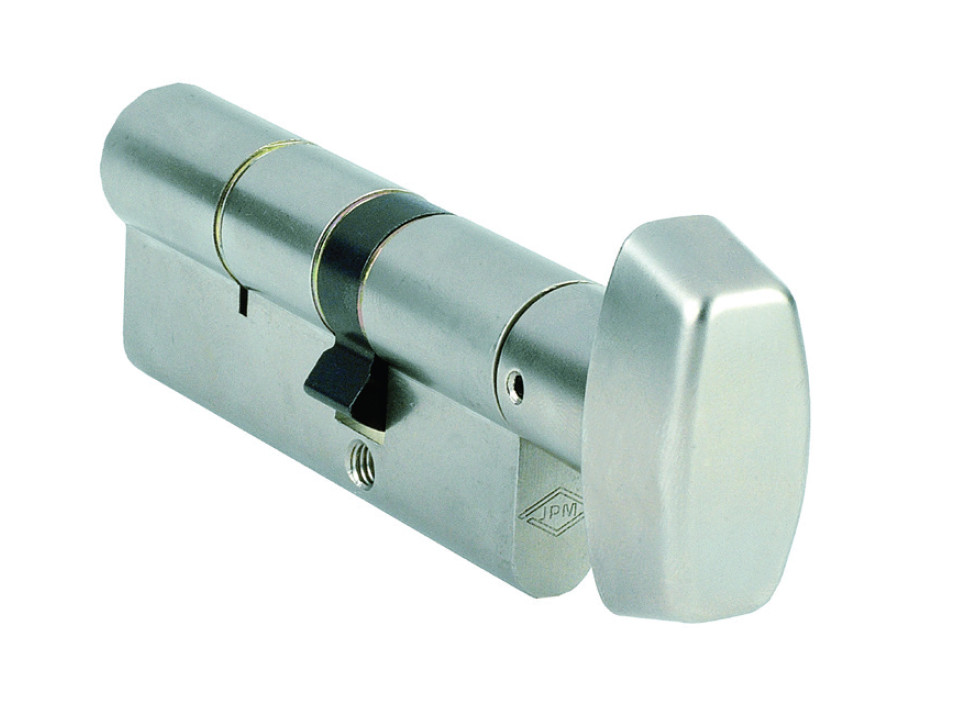 Cylindre à bouton B30 x 30 mm laiton nickelé CISA 832604-02-0A