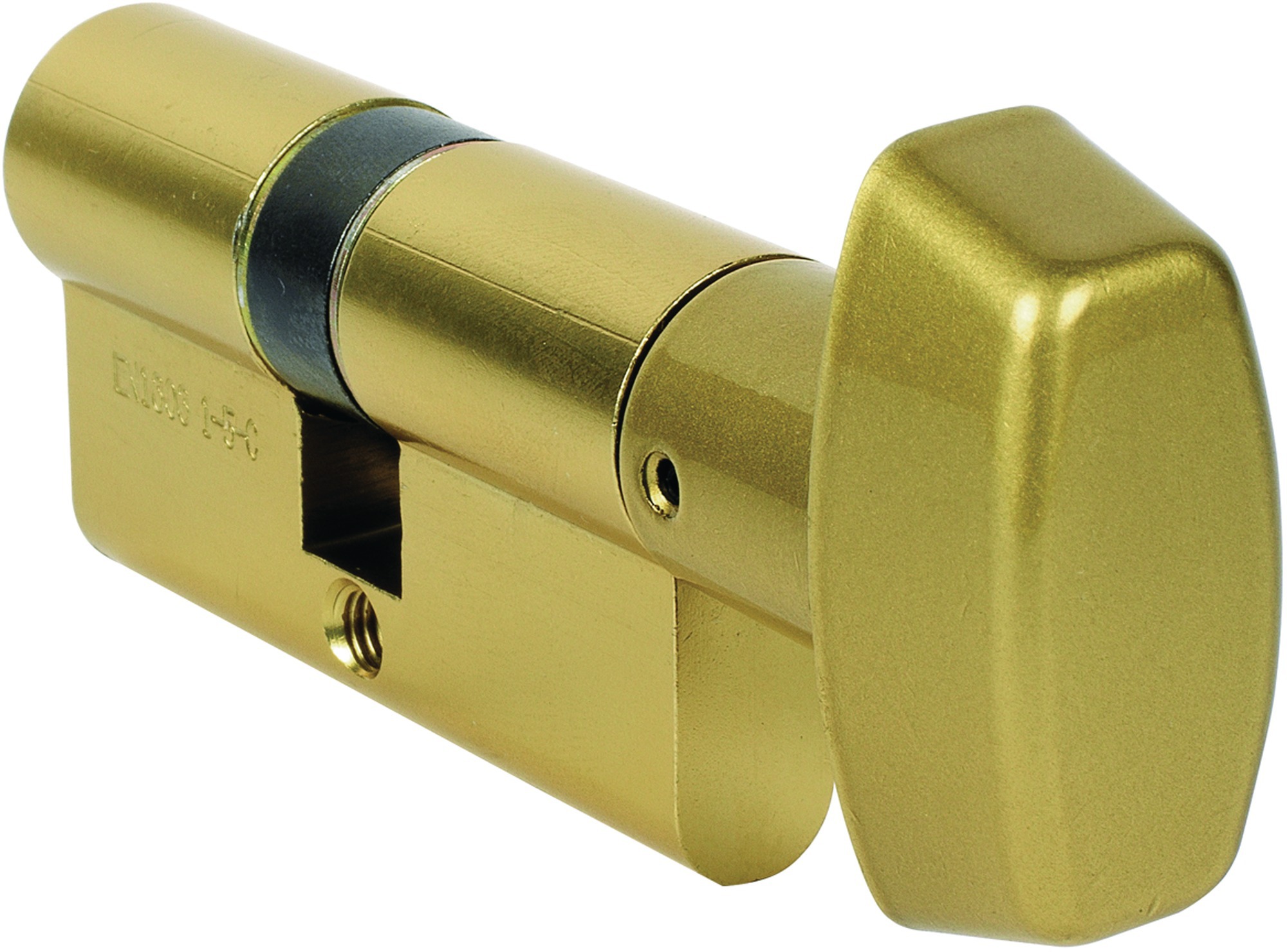 Cylindre à bouton B30 X 30 mm laiton poli CISA 832604-01-0A