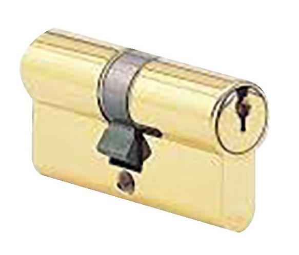 Cylindre à double entrée 30 X 40 mm laiton poli CISA 831012-01-0A