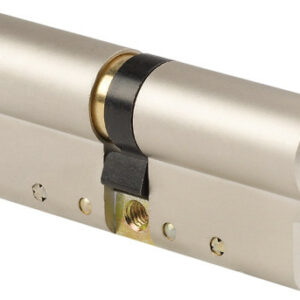 Cylindre double entrée 30X30 mm à 5 ailettes finition nickelé POLLUX 955533